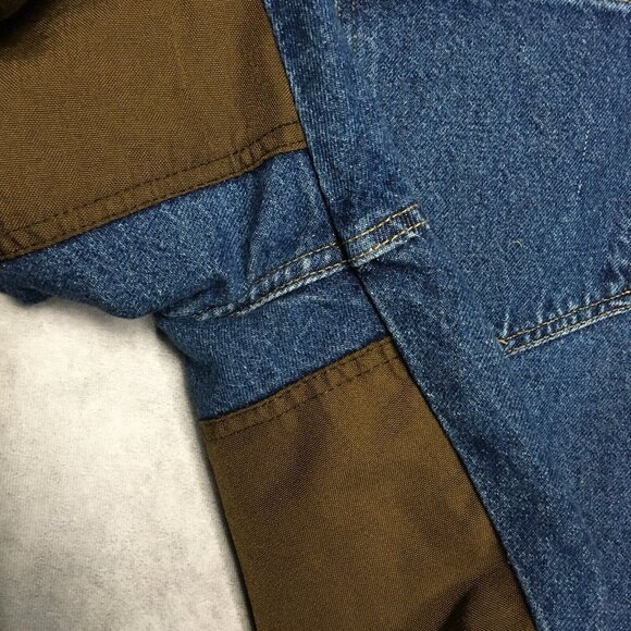 Wrangler Mens Nylon Leg Field Blue Jeans size 34x30 Denim Brush Work Pants - Picture 10 of 10